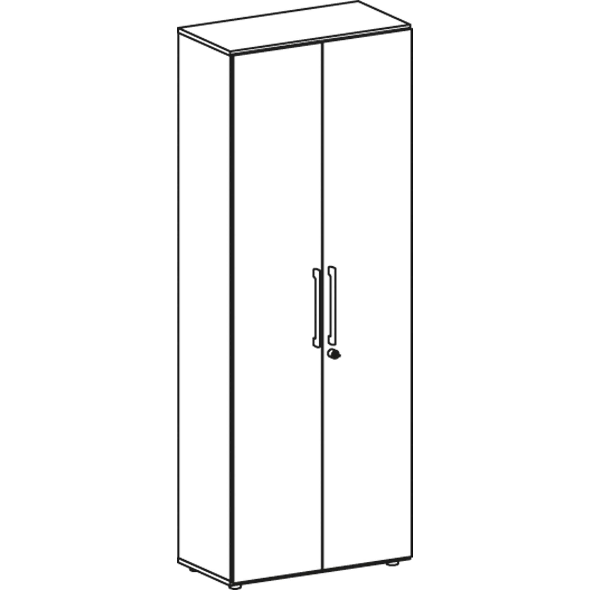Geramöbel Flügeltürenschrank Flex S-386100-BB 6OH 800x420x2160mm bu