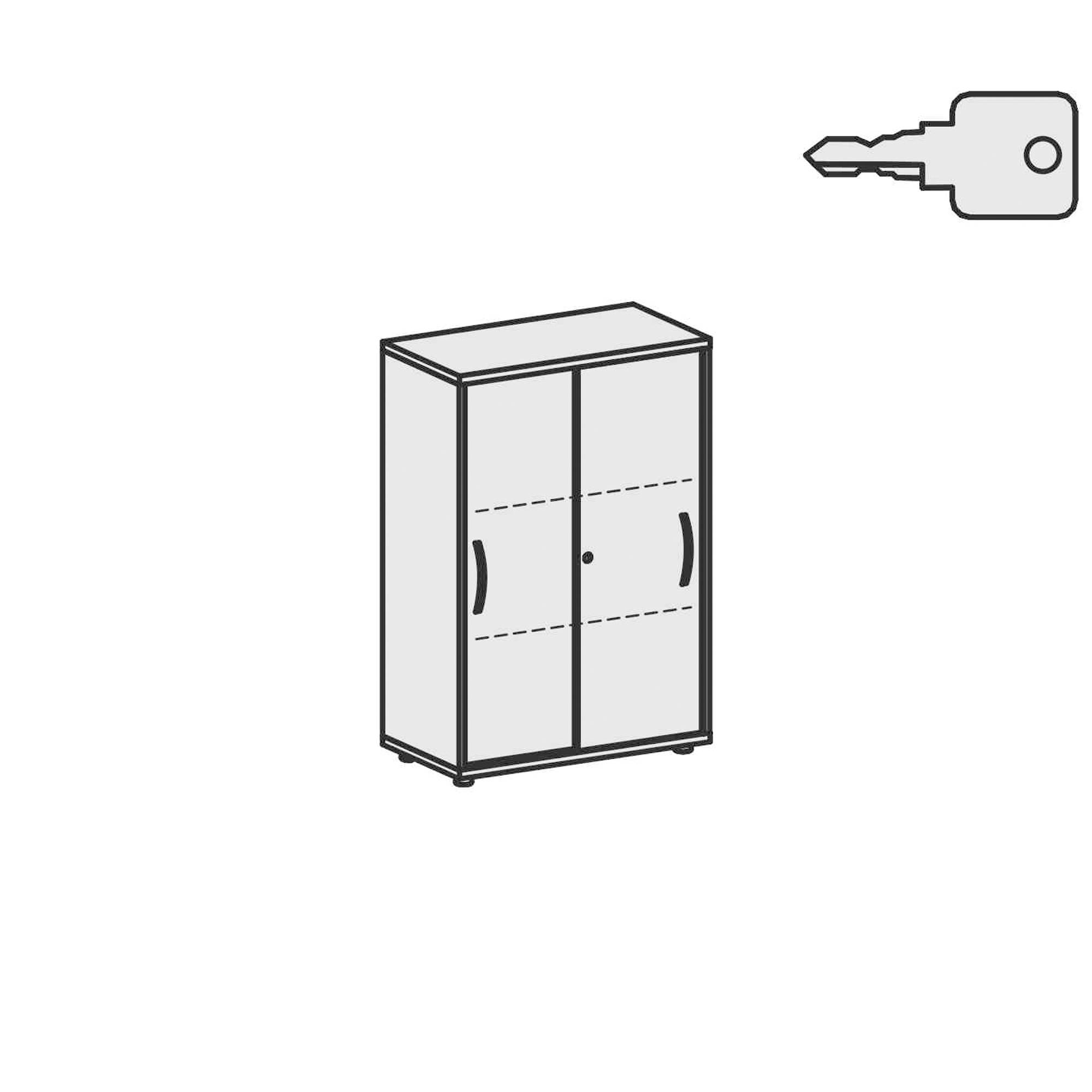 Geramöbel Schiebetürenschrank Flex S-383502-BB 3OH 800x425x1182mm bu
