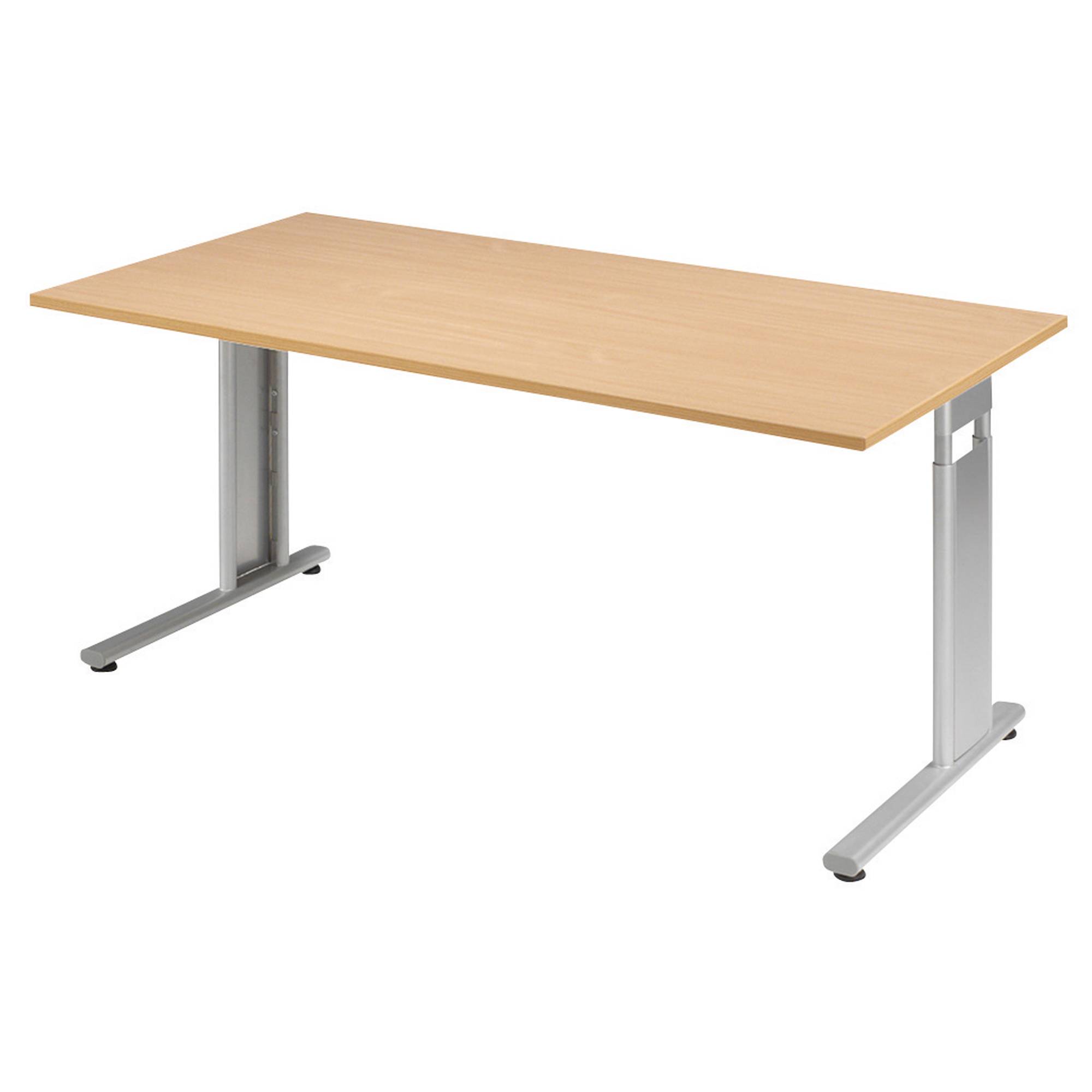 Geramöbel Schreibtisch Flex S-617103-BS 160x80x68-82cm bu/si