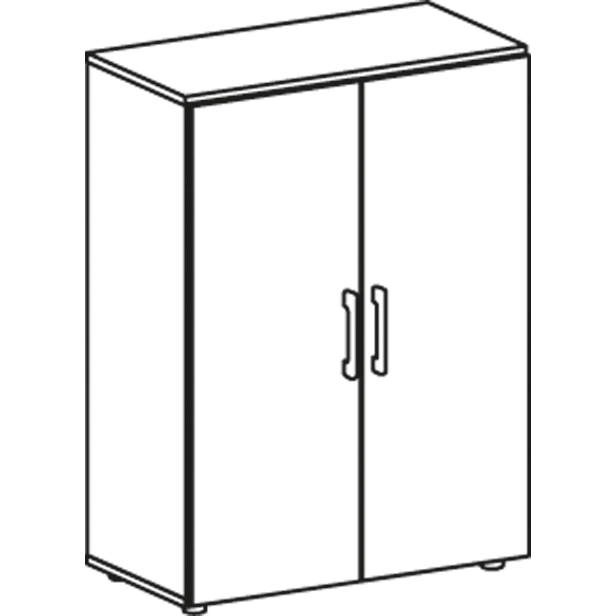 Geramöbel Flügeltürenschrank Flex S-383102-AA 3OH 80x42x110,4cm ah