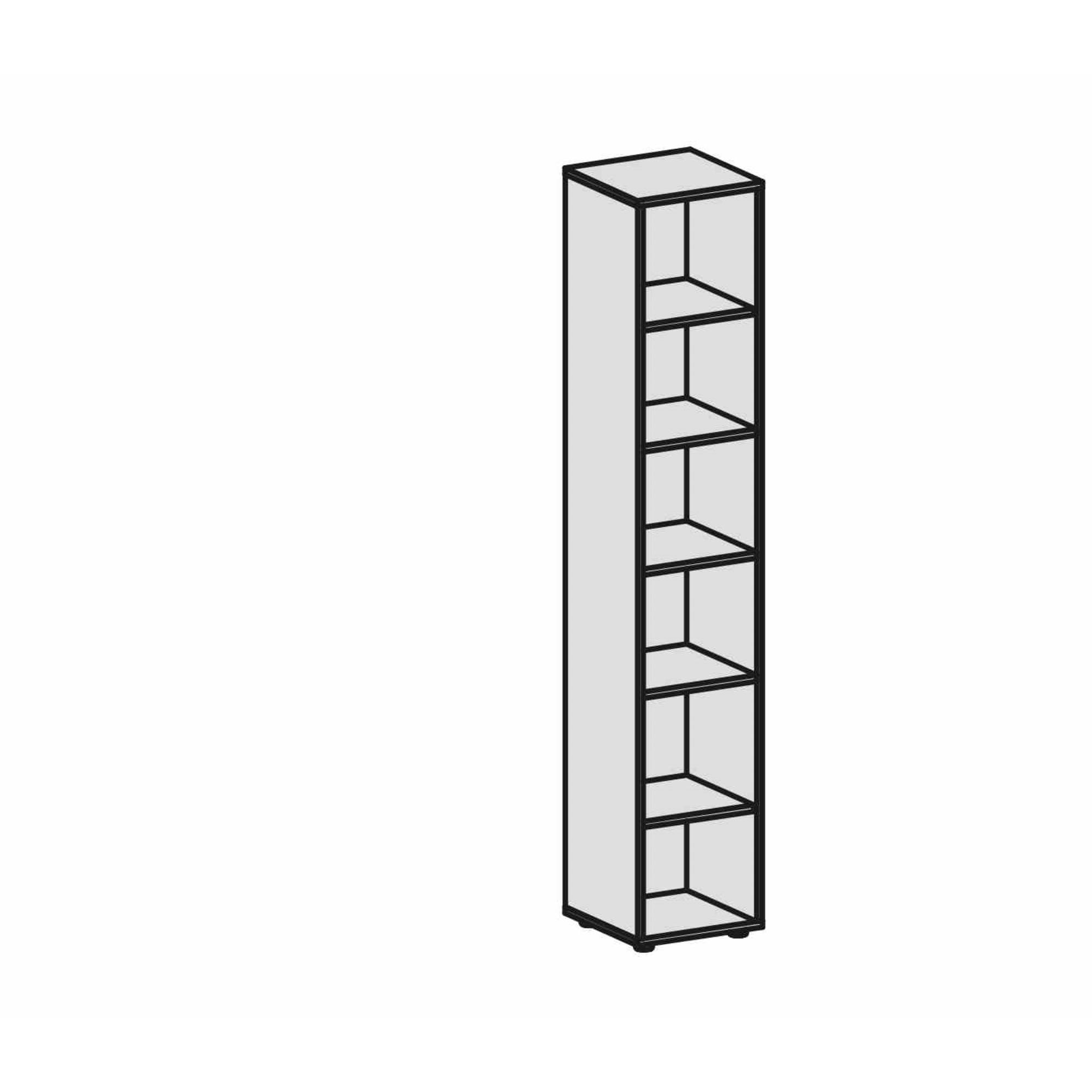 Geramöbel Regal Flex S-346001-L 6OH 6Böden 400x2.160x400mm l.grau