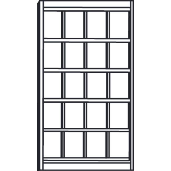 Prospektschrank Print 20xA4 BxTxH 97x42x191cm lichtgrau