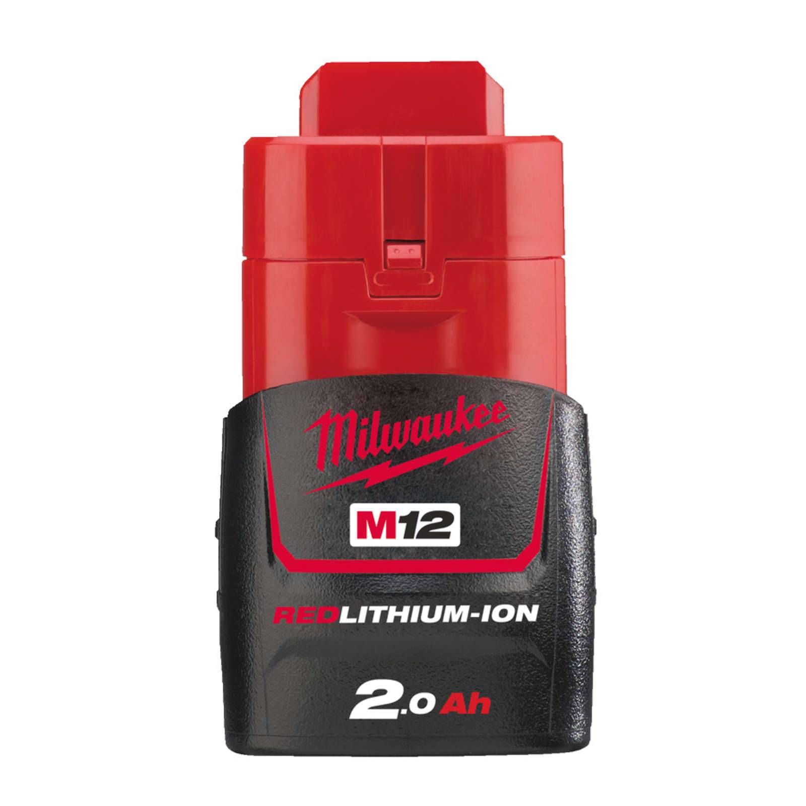 Milwaukee Akku M12B2 12V 2.0Ah Ersatzakku Akkupack Batterie Steckakku RedLithium