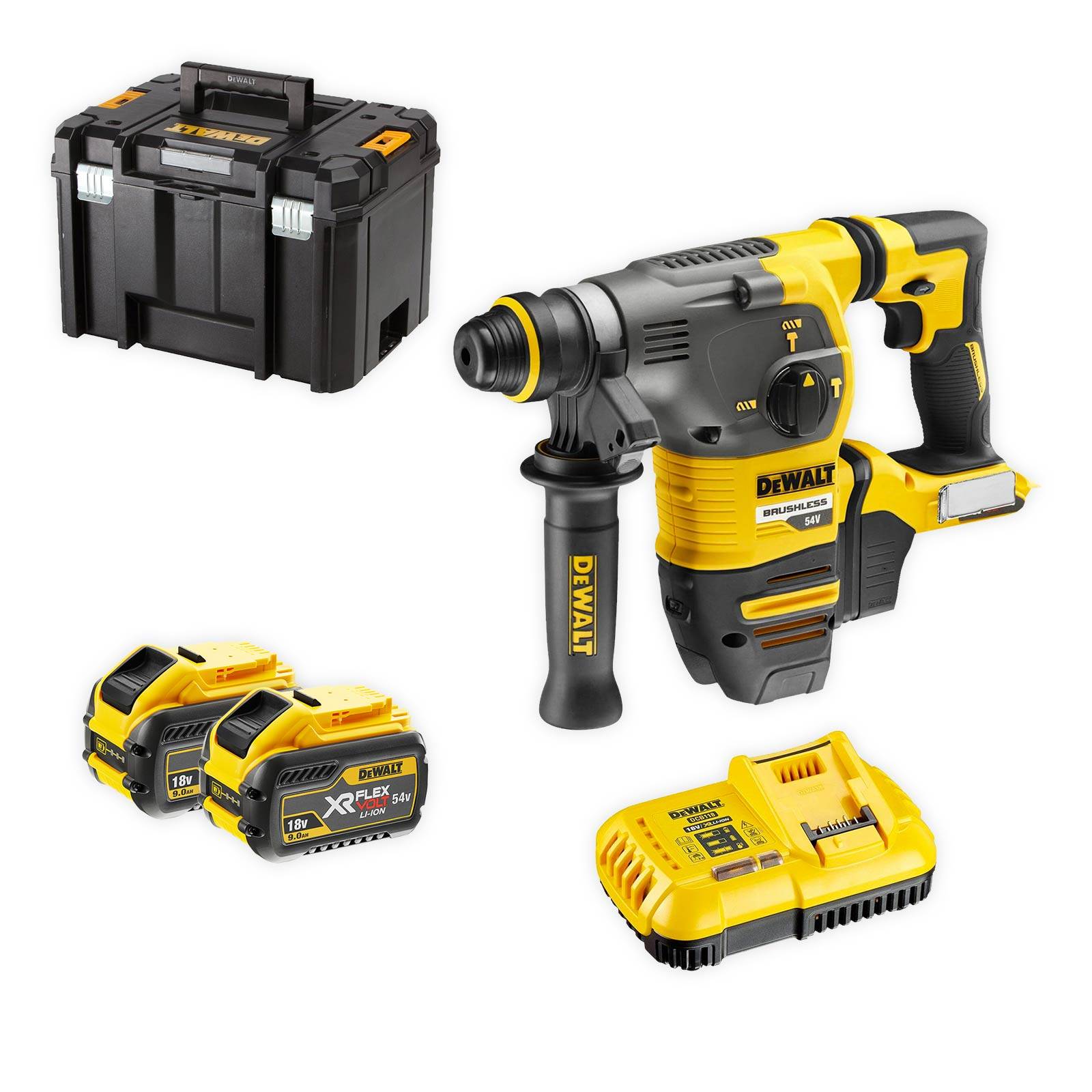 DeWALT Akku-Kombihammer DCH333X2-QW FlexVolt 54V