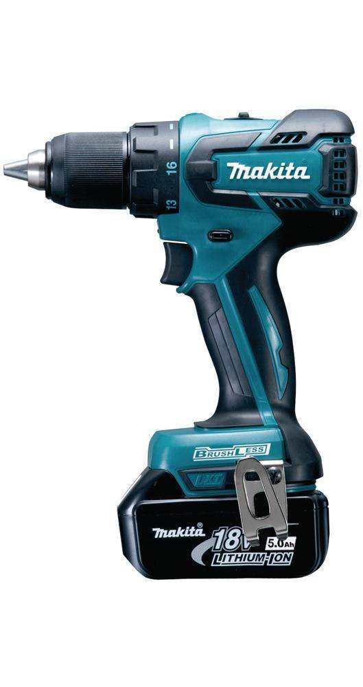makita Akkubohrschrauber DDF 459 RTJ 18 V 5 Ah 1,5 - 13 mm