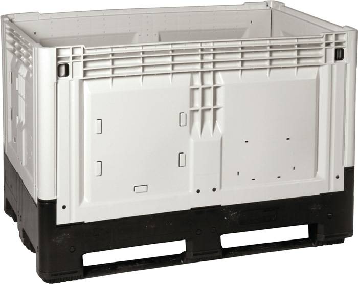 Großvolumenbehälter 565l L1200xB800xH805mm Klappe an Längs-u.Stirnseite faltbar