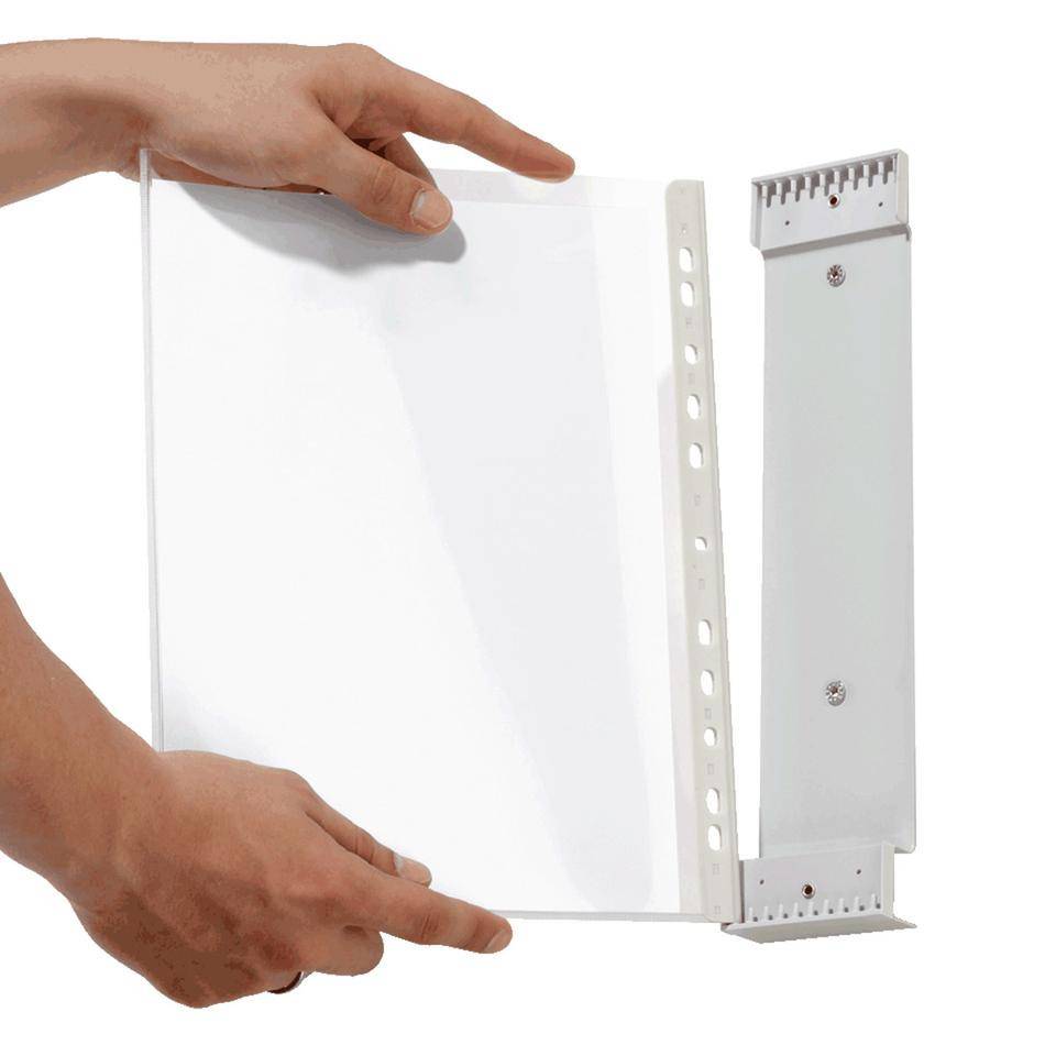 DURABLE FUNCTION Wall Module 5, Schichttafel-System für 5 Sichttafeln, grau
