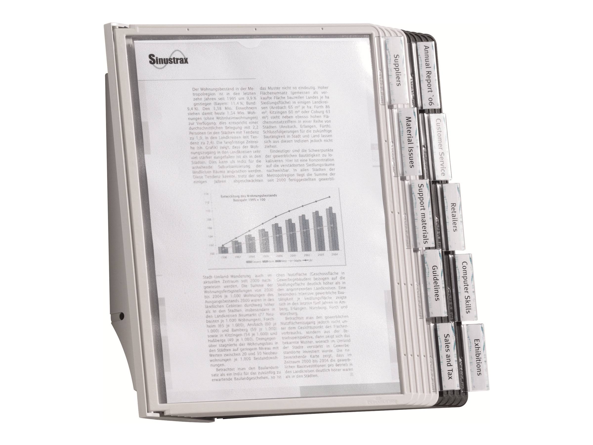 DURABLE SHERPA - Displaytafelsystem - geeignet für Wandmontage