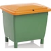 Streugutbehälter L790xB605xH775mm 210l HD-PE grün/orange o.Entnahmerutsche Streugutbehälter L790xB605xH775mm 210l HD-PE grün/orange o.Entnahmerutsche