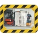 Sicherheits-/Verkehrsspiegel H600xB800mm Ku.,gelb/schwarz f.2 Richtungen 20m SPL Sicherheits-/Verkehrsspiegel H600xB800mm Ku.,gelb/schwarz f.2 Richtungen 20m SPL