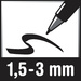 edding Permanentmarker retract 11 4-11001 Druckmechanik 1,5-3mm sw