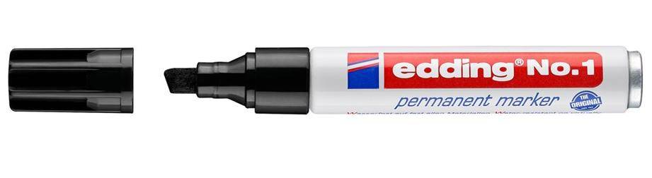 EDDING No.1 - Marker - permanent - Schwarz
