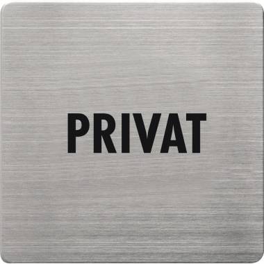 ALCO Piktogramm PRIVAT 450-34 sk Edelstahl gebürstet 90x90mm