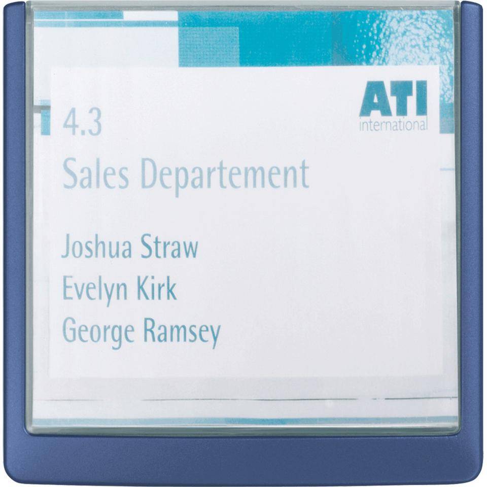 DURABLE Türschild Click Sign, dunkelblau, Kunststoff, Einlage 149x148,5 mm