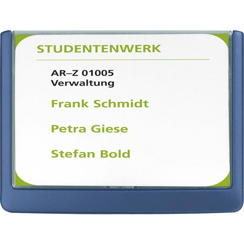 DURABLE Türschild Click Sign, dunkelblau, Kunststoff, Einlage 149x105,5 mm