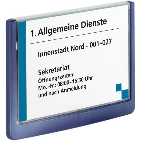 Türschild BxH 149x105,5mm dunkelblau