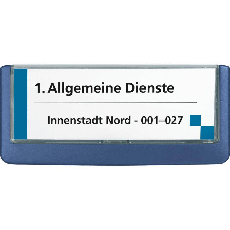 DURABLE Türschild Click Sign, dunkelblau, Kunststoff, Einlage 149x52,5 mm