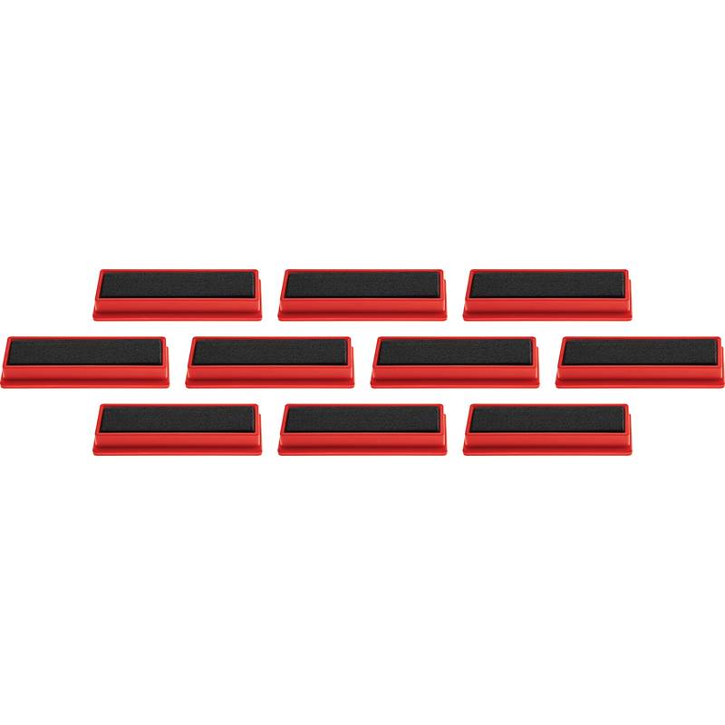 magnetoplan Rechteckmagnet, rot