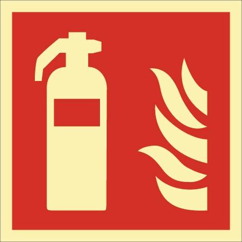 Brandschutzzeichen DIN EN ISO 7010 L148xB148mm Feuerlöscher Ku.