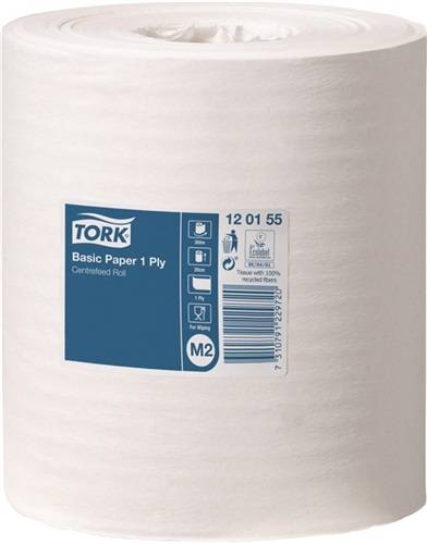 Handtuchrollen TORK Stand.Tü.,1-lag.,unperfor. weiß L300ca.mxB200ca.mm 6RL./VE