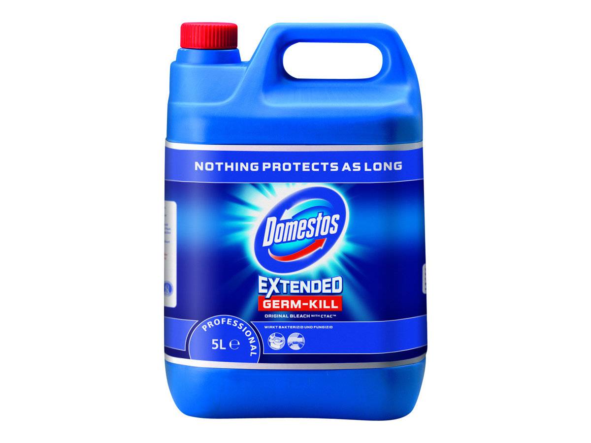DIVERSEY - Domestos Original - Reiniger / Bleiche - Flüssigkeit - Kanister - 5 L - professionell (Packung mit 4)