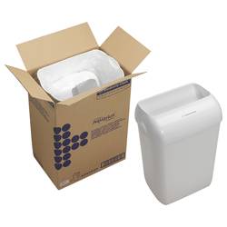 Aquarius™ Abfalleimer weiß 6993 Deckel mit Abwurfschacht - 1 Stück weiß