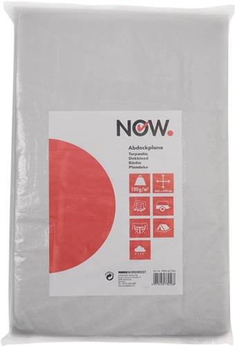 Allzweckplane Multi-Tarp-Standard B3000xL4000mm m.Aluminiumösen naturfarben