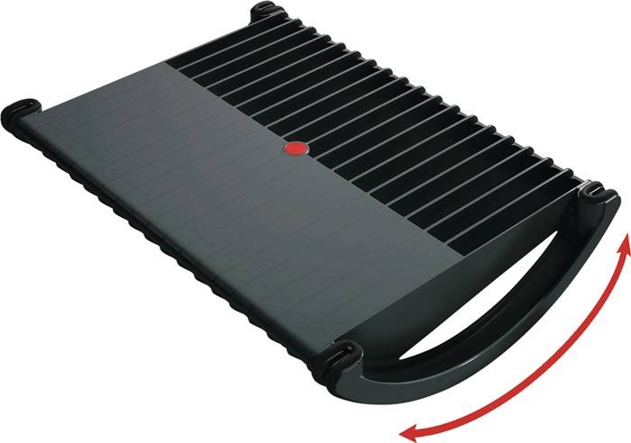 Fußstütze schwarz B485xT345xH100mm