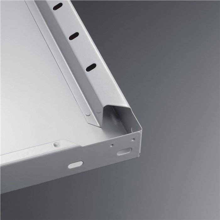 Fachboden B1000xT400mm Trgf.150kg Stahlbl.silber verz.f.Steckregal 2St./VE META