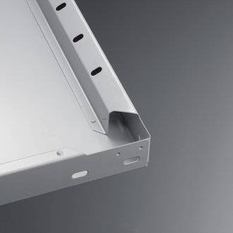 Fachboden B1000xT400mm Trgf.150kg Stahlbl.silber verz.f.Steckregal 2St./VE META