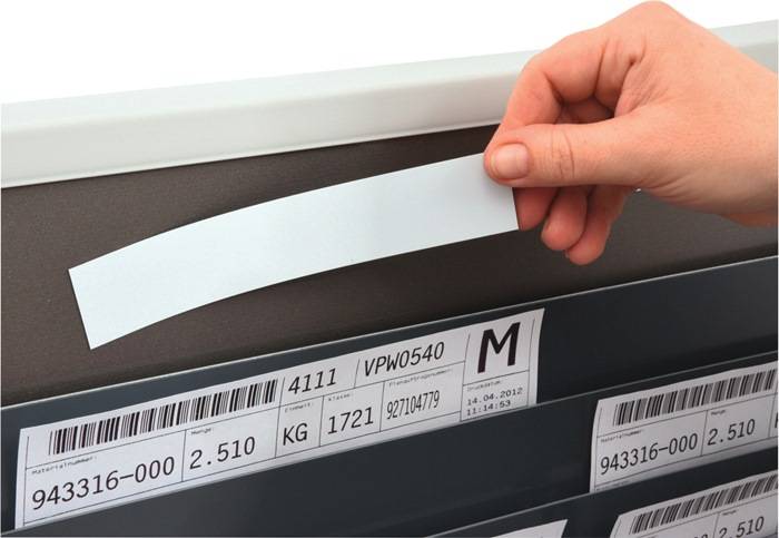 Planungstafel H1350xB490xT75mm 2 Reihen Mit 25 Fächern