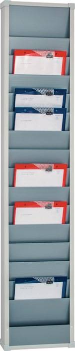 Werkstattplaner H1757xB315xT76mm grau 1-reihig