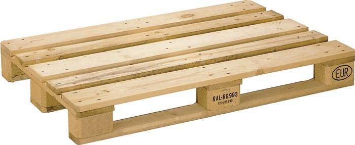 Poolflachpalette L1200xB800xH144mm Trgf.1000kg 3 Kufen HO natur