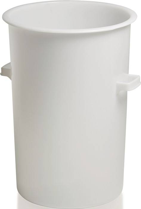 Kunststoffbehälter rd.110l HD-PE weiß D515xH733mm m.Außengriff CRAEMER