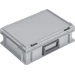 Ku.-Koffer L400xB300xH133mm PP 1 Griff Schiebeverschluss grau 10l Ku.-Koffer L400xB300xH133mm PP 1 Griff Schiebeverschluss grau 10l