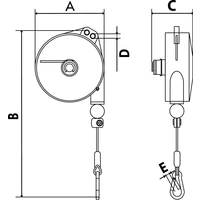 Federzug TCN 9322 Trgf.4-6kg Seillänge 2,0m Seil-D.2,0mm PLANETA Federzug TCN 9322 Trgf.4-6kg Seillänge 2,0m Seil-D.2,0mm PLANETA