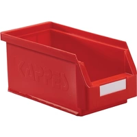 Sichtlagerkasten L290xB140xH130mm PE rot KAPPES Sichtlagerkasten L290xB140xH130mm PE rot KAPPES