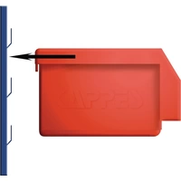 Sichtlagerkasten L160xB105xH75mm PE rot KAPPES Sichtlagerkasten L160xB105xH75mm PE rot KAPPES