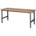 Werktisch Tom B2000xT800xH760-1080mm Arbeitsplatte Buche Gestell anthrazitgrau Werktisch Tom B2000xT800xH760-1080mm Arbeitsplatte Buche Gestell anthrazitgrau