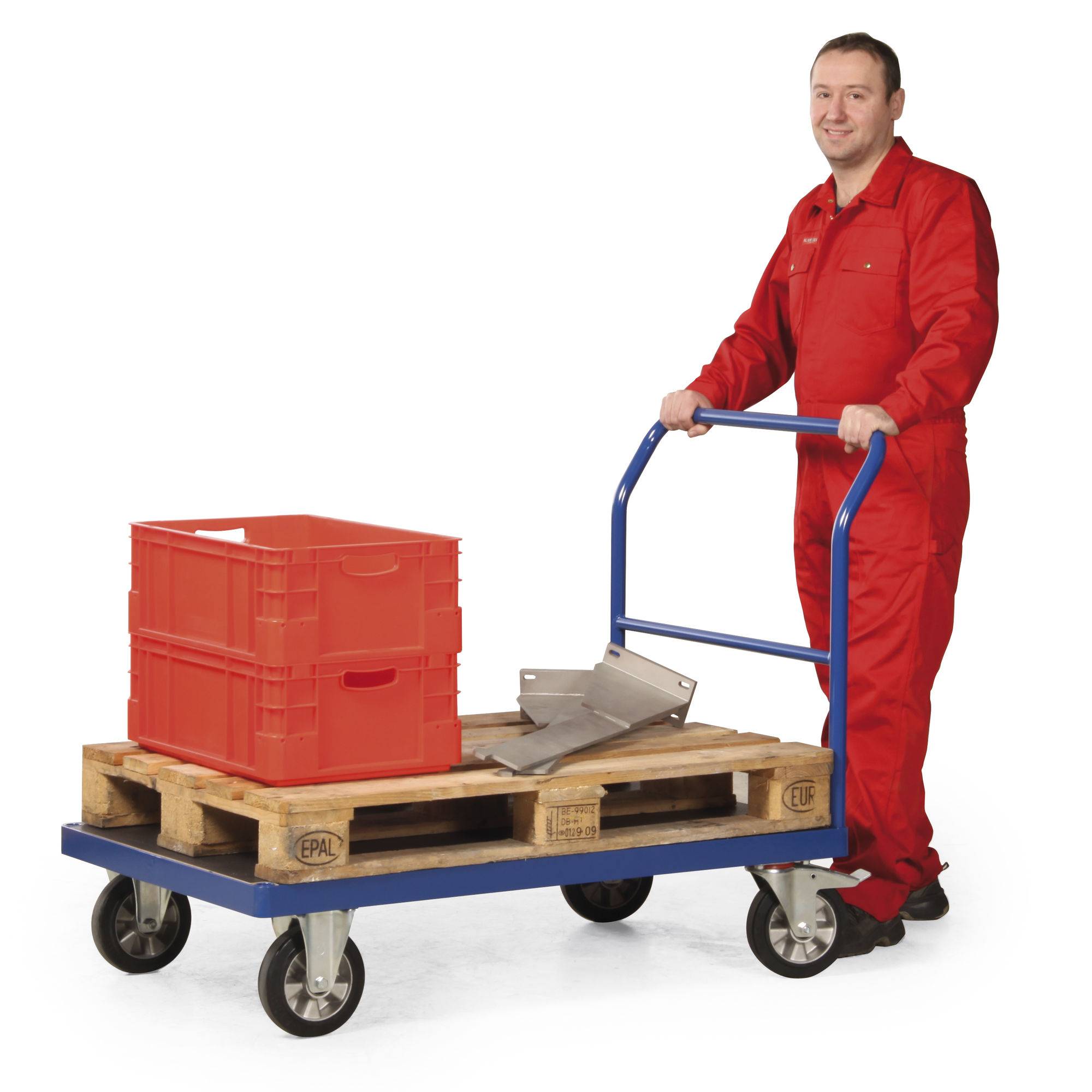 PROTAURUS Schwerlast-Plattformwagen Traglast 1200kg 1200×800x293mm