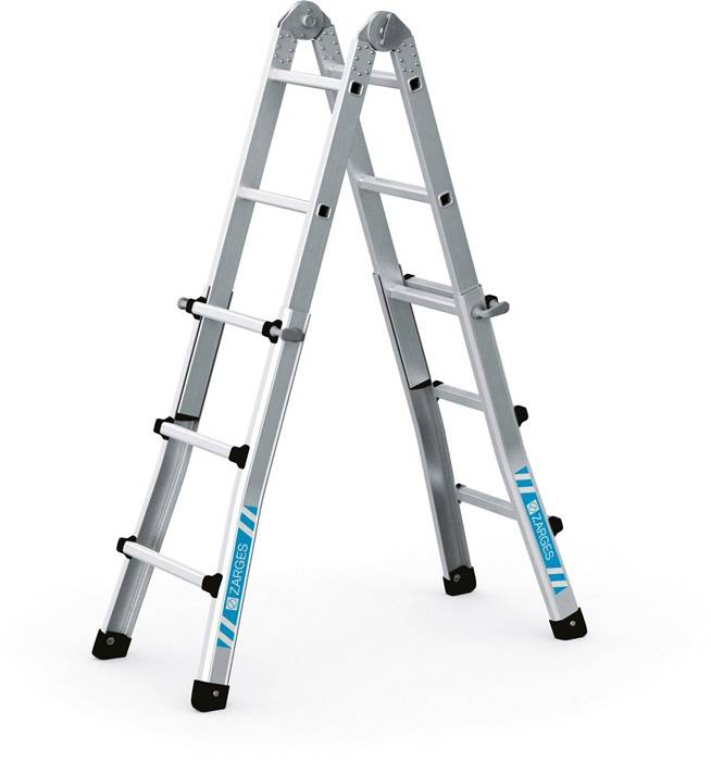 Teleskopleiter Variomax V 4x3Sprossen L.3,1m Arbeits-H.2,75-3,85m LM Zarges