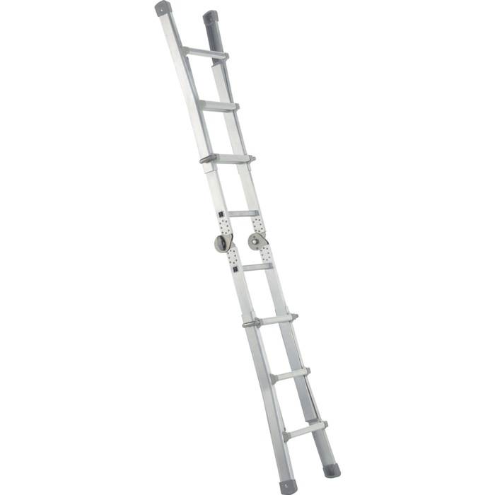 Teleskopleiter Variomax V 4x3Sprossen L.3,1m Arbeits-H.2,75-3,85m LM Zarges