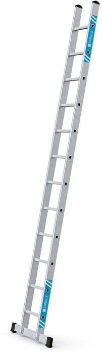 Sprossen-Anlegeleiter Alto L 12Sprossen L.3,61m Arbeits-H.4,4m Alu.gebördelt