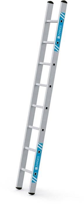 Sprossen-Anlegeleiter Alto L 8Sprossen L.2,49m Arbeits-H.3,35m Alu.gebördelt