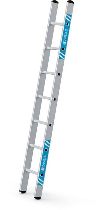 Sprossen-Anlegeleiter Alto L 7Sprossen L.2,21m Arbeits-H.3,05m Alu.gebördelt