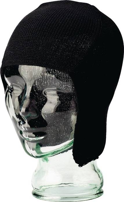 Winterhaube G schwarz 30%WV/70%PC VOSS