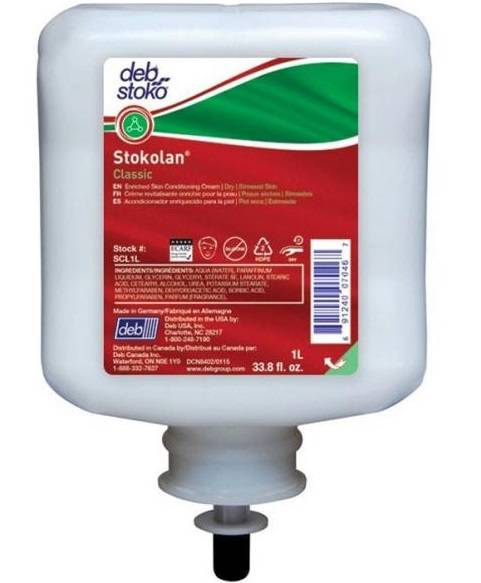 Hautpflegecreme Stokolan Classic 1 l Kartusche parfümiert silikonfrei