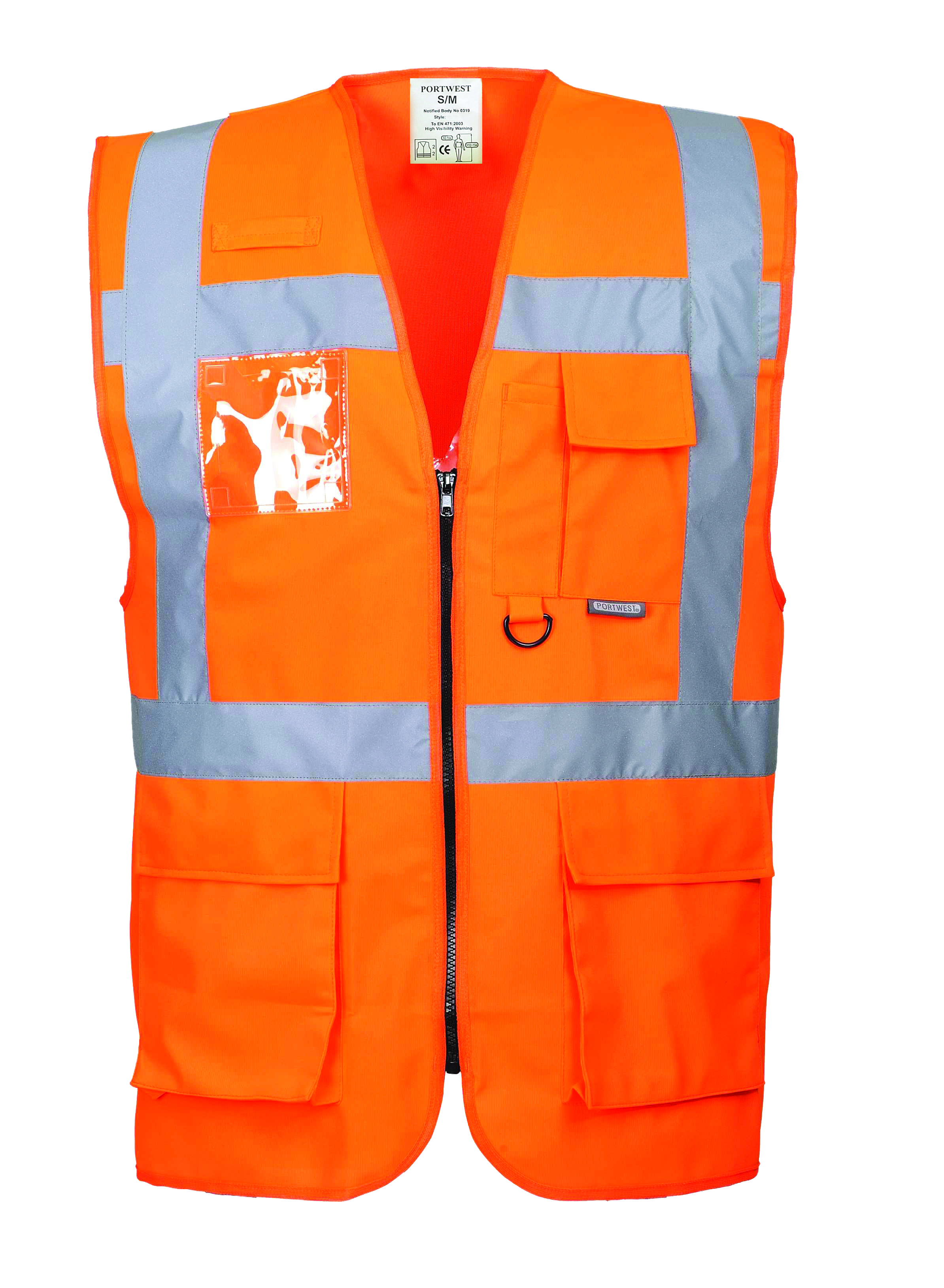 Portwest Berlin Executive Warnschutzweste Farbe: Orange, Gr.: M