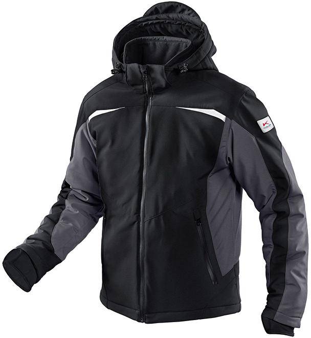 Winterjacke, Softshell, Gr. 3XL, schw./anthr.