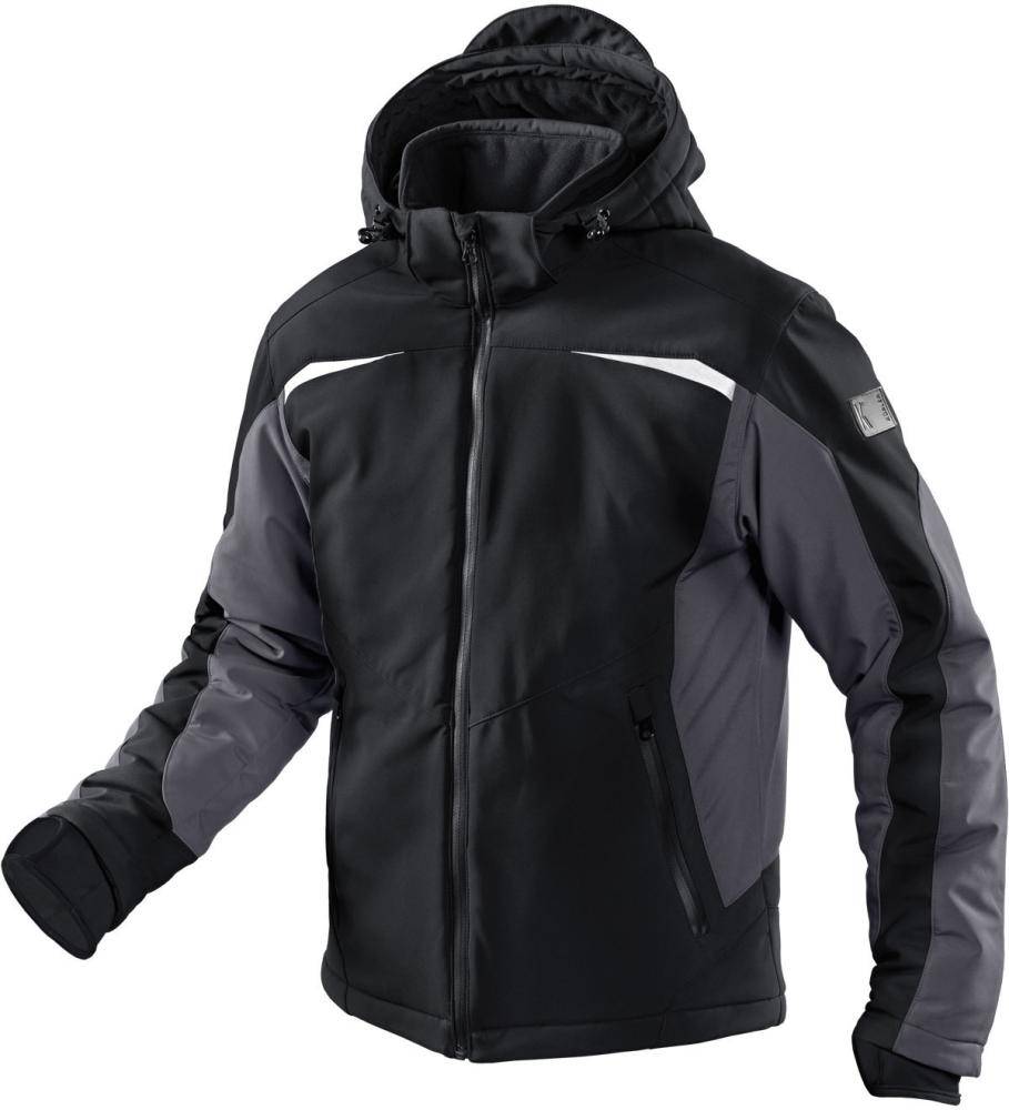 Winterjacke, Softshell, Gr. S, schw./anthr.